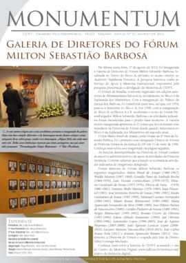 Monumentum - Galeria de Diretores do Fórum Milton Sebastião Barbosa