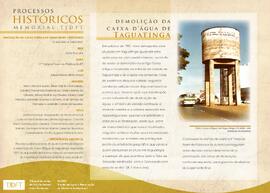 Demolição da caixa d’água de Taguatinga