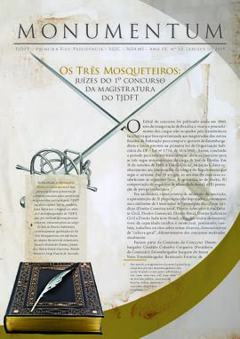 Monumentum -  Os Três Mosqueteiros: juízes do 1º concurso da magistratura do TJDFT.