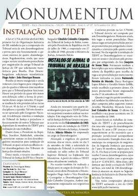 Monumentum - Instalação do TJDFT